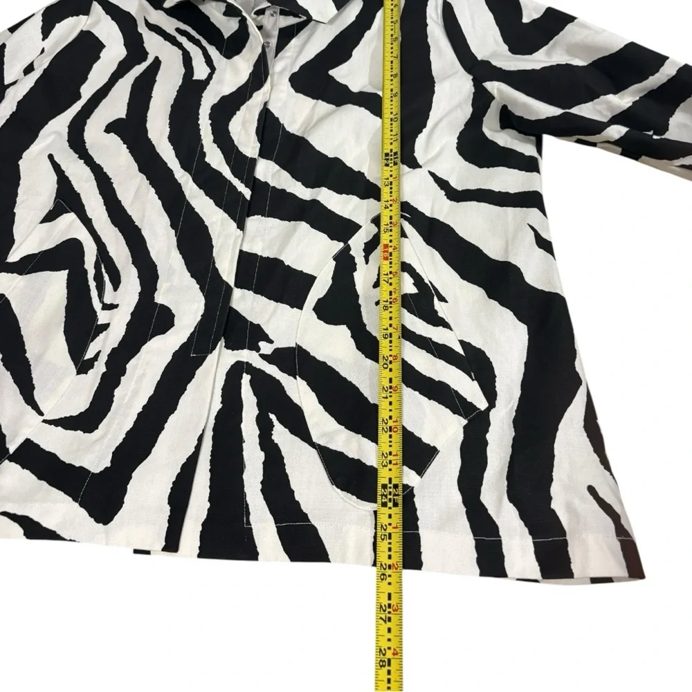 Vitamin Zebra Print Cotton Jacket